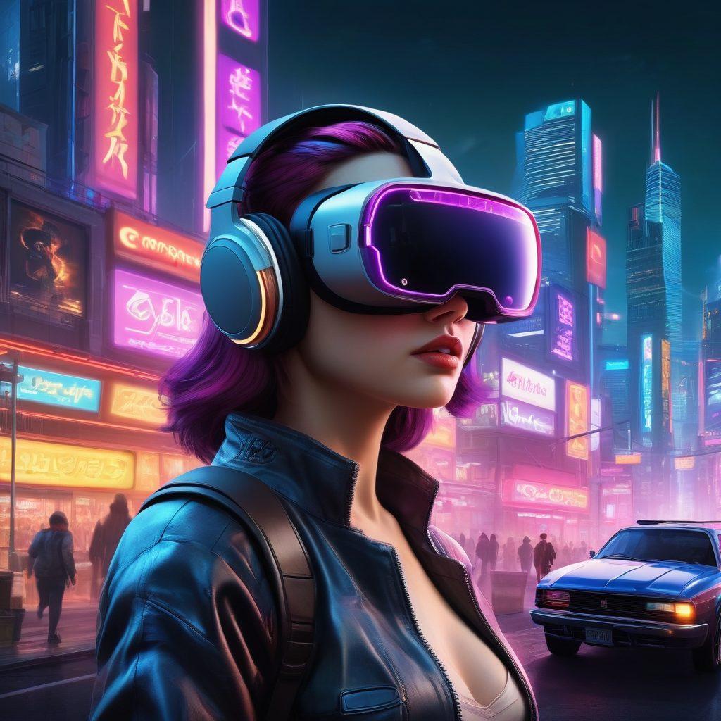 A dynamic collage illustrating the evolution of adult gaming, featuring iconic retro gaming consoles blending into modern VR headsets. Highlight sensual characters from classic hentai art transforming into 3D interactive avatars in immersive landscapes. Add visual elements that represent interactivity, such as glowing touchscreen buttons and floating icons. Use vibrant colors to convey the contrast between past and present gaming experiences. cyberpunk style. super-realistic.